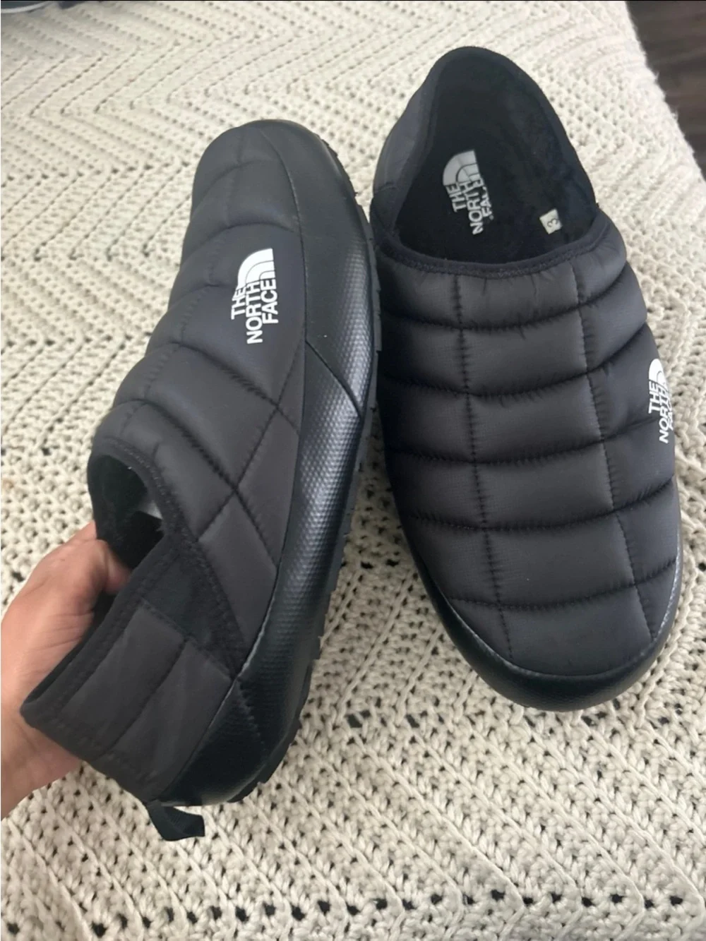 The North Face Quilted Slip-On Insulated Mule - Black